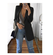 Load image into Gallery viewer, Blazer 5xl Long Women Ladies Femme Mujer Dames Casual Office White Black Blue Red Yellow Pink Orange Plus Size Oversized Blazer
