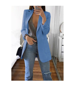 Blazer 5xl Long Women Ladies Femme Mujer Dames Casual Office White Black Blue Red Yellow Pink Orange Plus Size Oversized Blazer