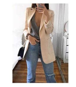 Blazer 5xl Long Women Ladies Femme Mujer Dames Casual Office White Black Blue Red Yellow Pink Orange Plus Size Oversized Blazer