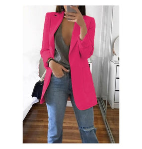 Blazer 5xl Long Women Ladies Femme Mujer Dames Casual Office White Black Blue Red Yellow Pink Orange Plus Size Oversized Blazer