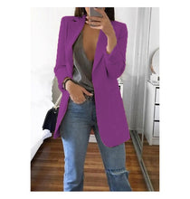 Load image into Gallery viewer, Blazer 5xl Long Women Ladies Femme Mujer Dames Casual Office White Black Blue Red Yellow Pink Orange Plus Size Oversized Blazer
