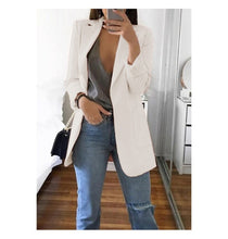 Load image into Gallery viewer, Blazer 5xl Long Women Ladies Femme Mujer Dames Casual Office White Black Blue Red Yellow Pink Orange Plus Size Oversized Blazer
