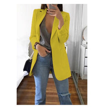 Load image into Gallery viewer, Blazer 5xl Long Women Ladies Femme Mujer Dames Casual Office White Black Blue Red Yellow Pink Orange Plus Size Oversized Blazer
