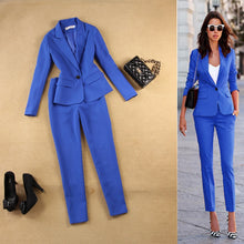 Load image into Gallery viewer, Women&#39;s Clothing Dress Jacket Trouser Suits Business Suits Ladies Pants Suit Female Jacket Office Suit Pantsuit for Women
