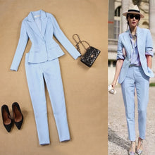 Load image into Gallery viewer, Women&#39;s Clothing Dress Jacket Trouser Suits Business Suits Ladies Pants Suit Female Jacket Office Suit Pantsuit for Women
